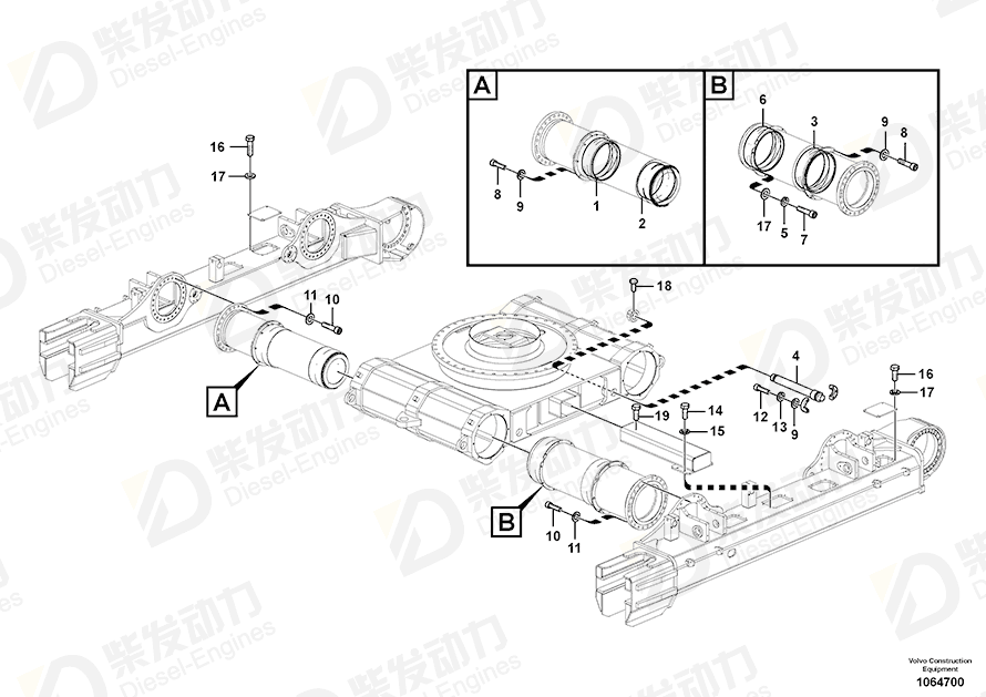 VOLVO Bushing 14598439 Drawing