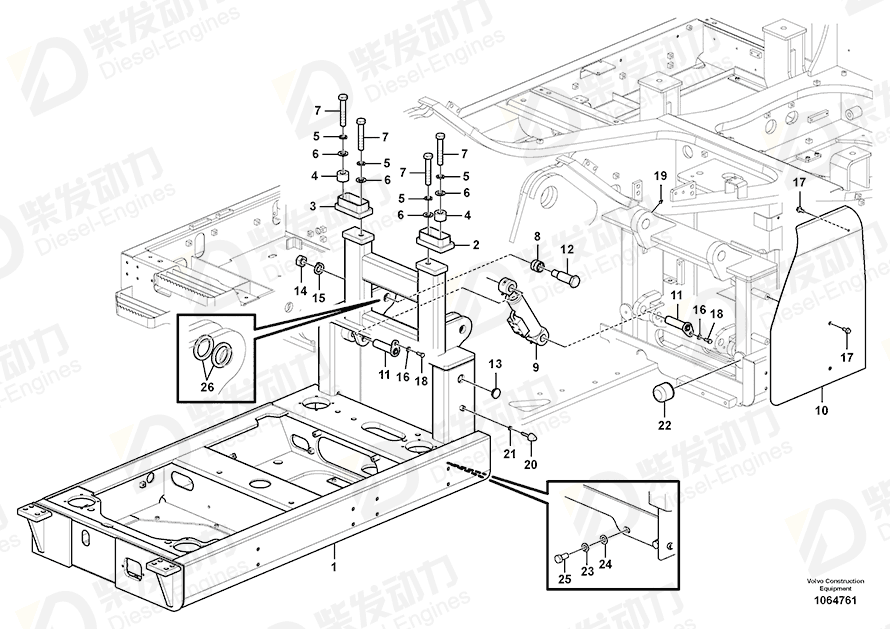 VOLVO Cover 14561466 Drawing