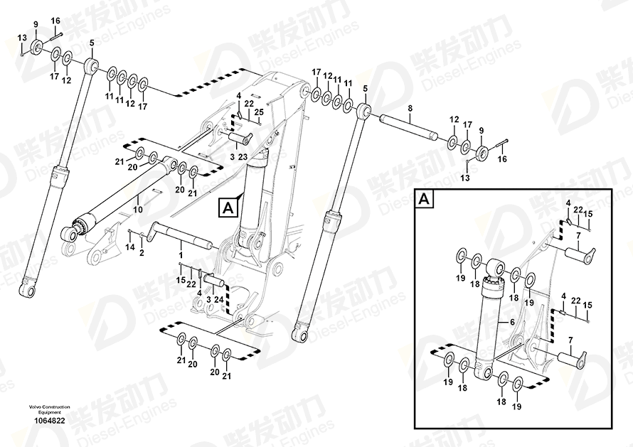 VOLVO Hexagon screw 992962 Drawing