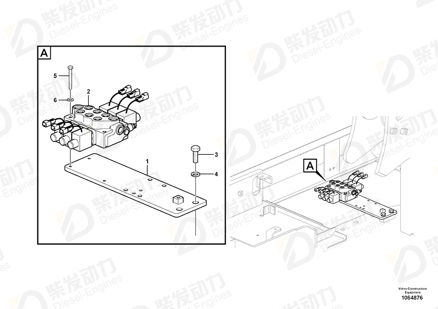 VOLVO Solenoid coil 14610342 Drawing