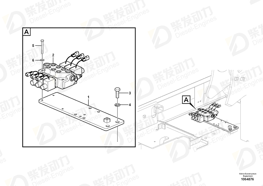 VOLVO Bracket 14630037 Drawing