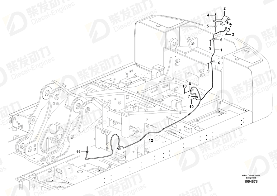 VOLVO Cable harness 14640364 Drawing