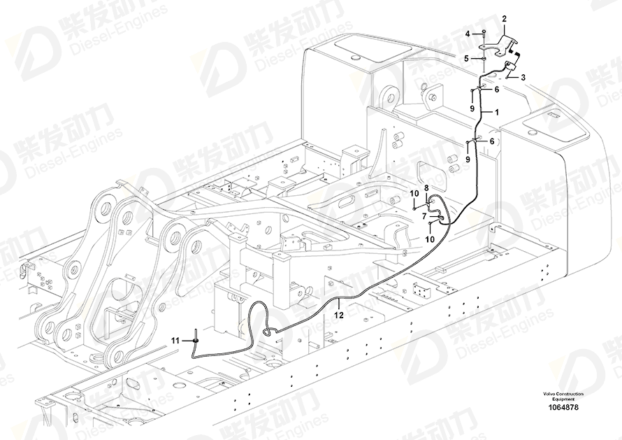 VOLVO Cable harness 14640364 Drawing VOLVO Cable harness 14640364 Drawing