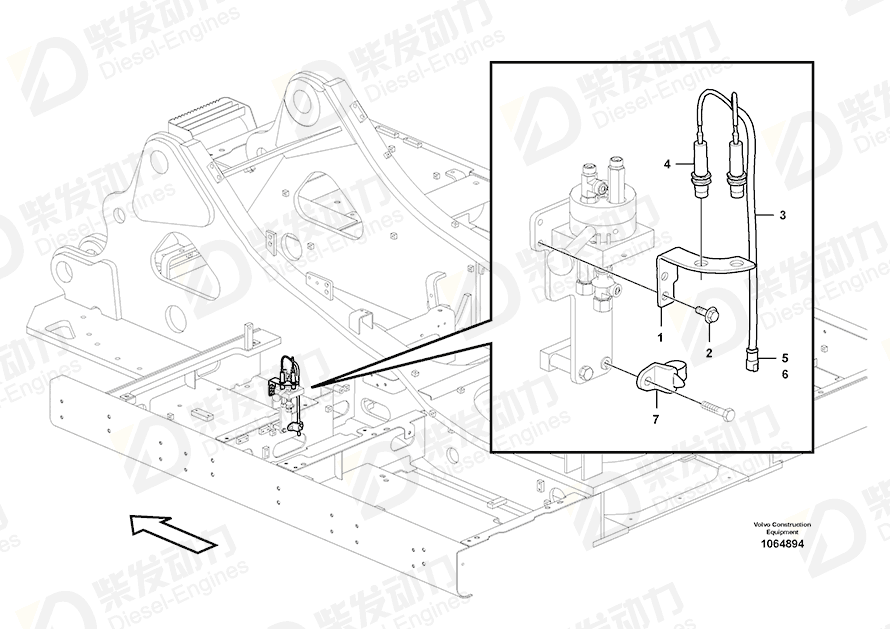 VOLVO Sensor 14613963 Drawing