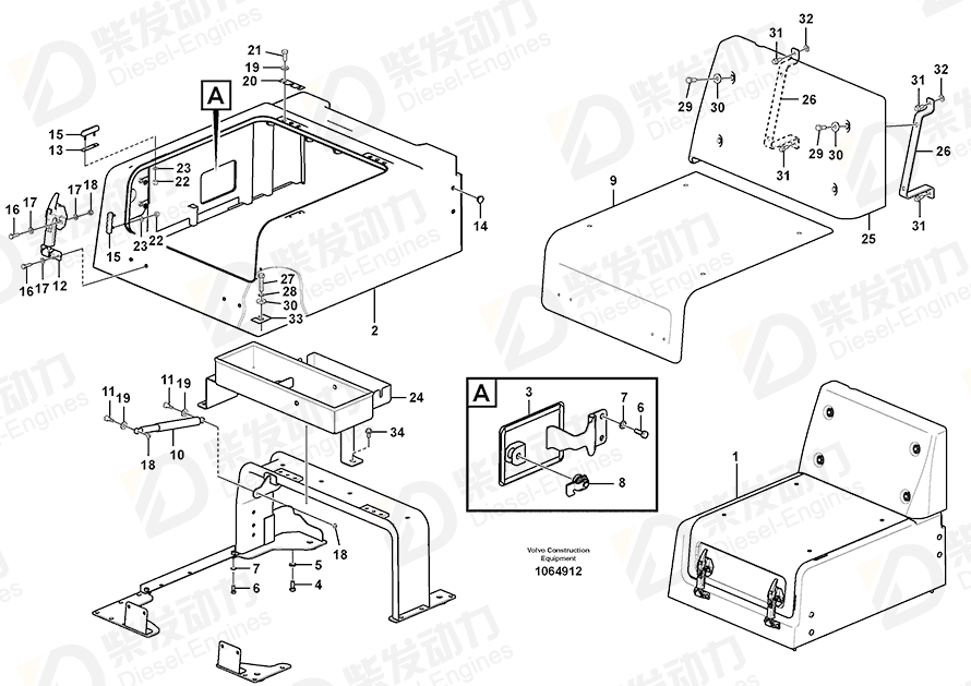 VOLVO Body 14588522 Drawing