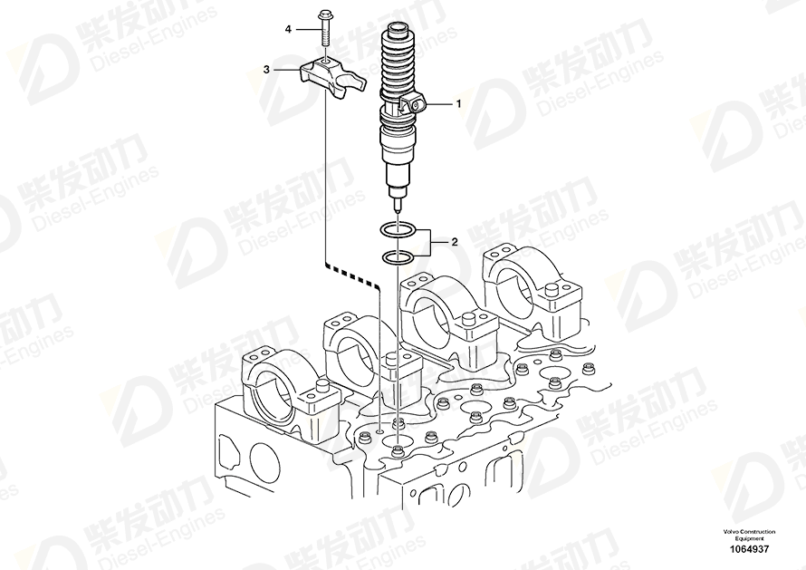 VOLVO Unit injector 21582096 Drawing