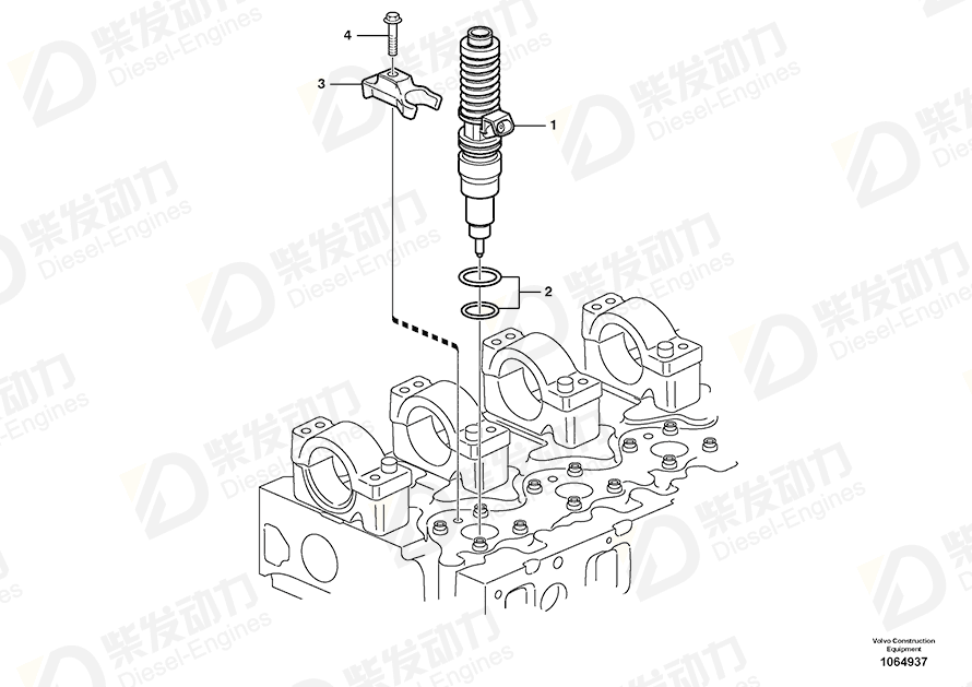 VOLVO Unit injector 21582096 Drawing VOLVO Unit injector 21582096 Drawing