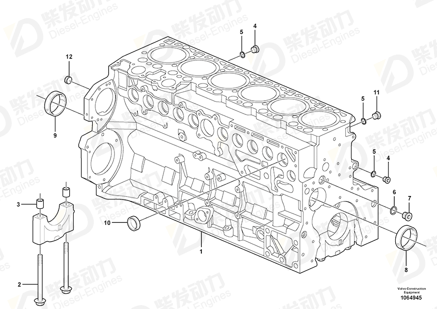 VOLVO Cap plug 20405721 Drawing