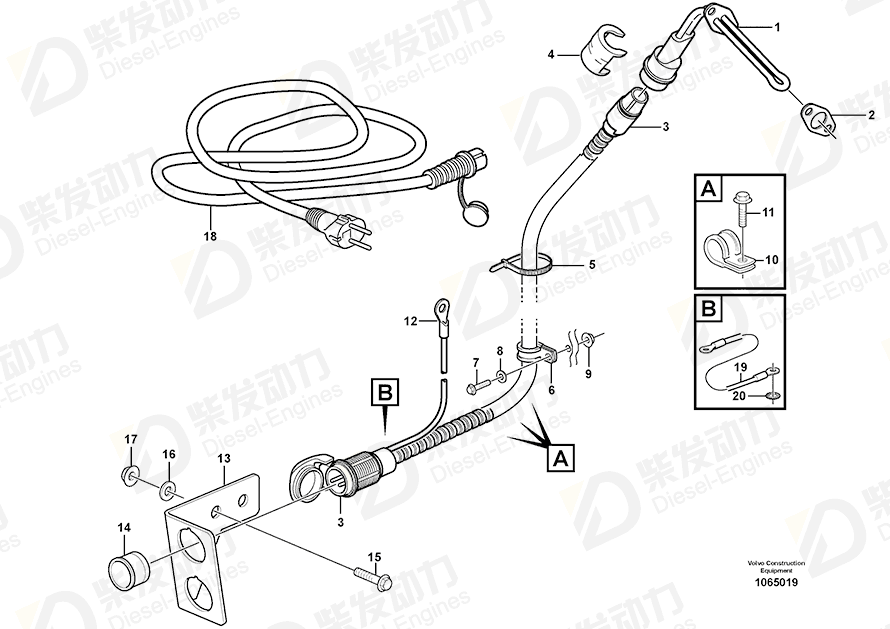 VOLVO Sleeve 11115555 Drawing