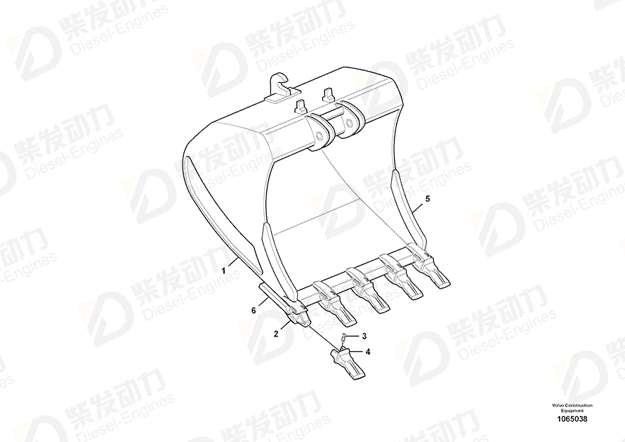 VOLVO Tooth 14624280 Drawing