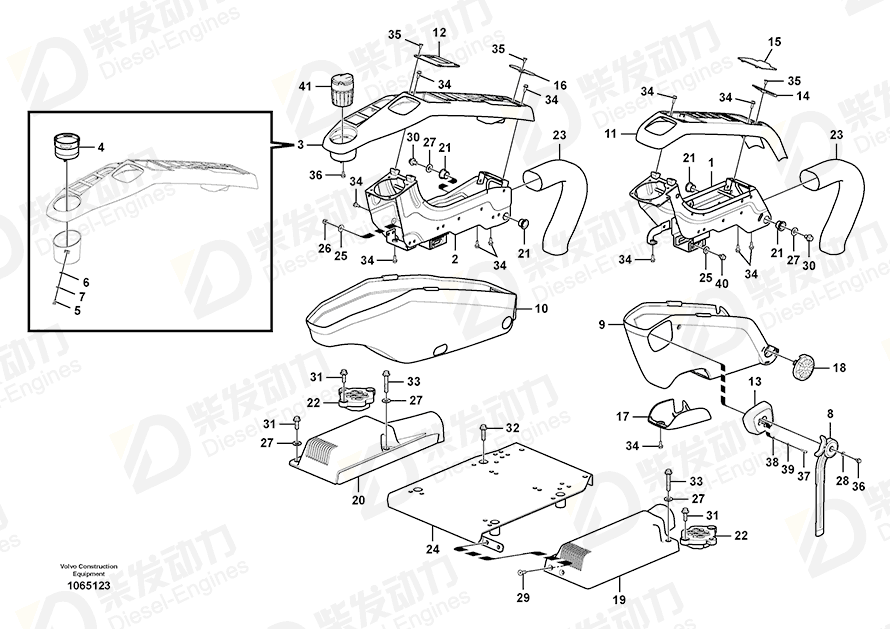 VOLVO Cover 14534411 Drawing