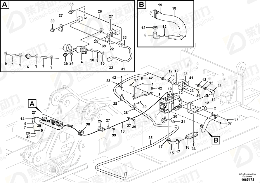 VOLVO Bracket 14621628 Drawing