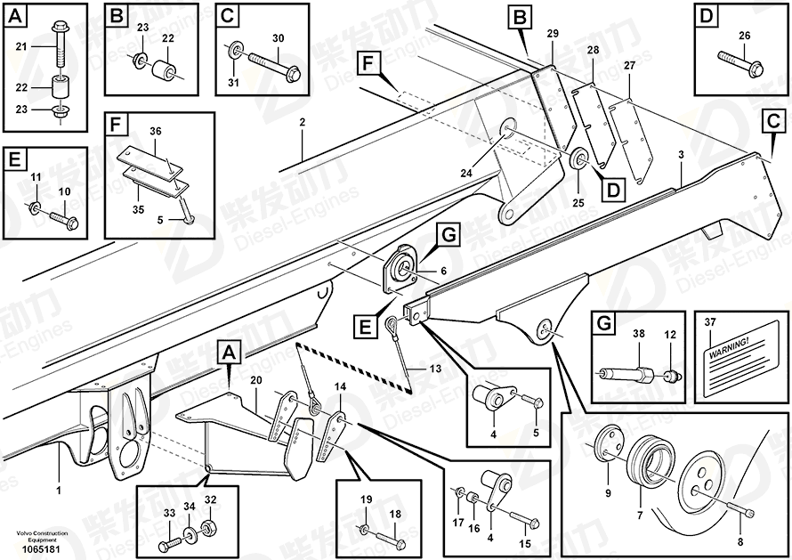 VOLVO Hex. socket screw 978908 Drawing