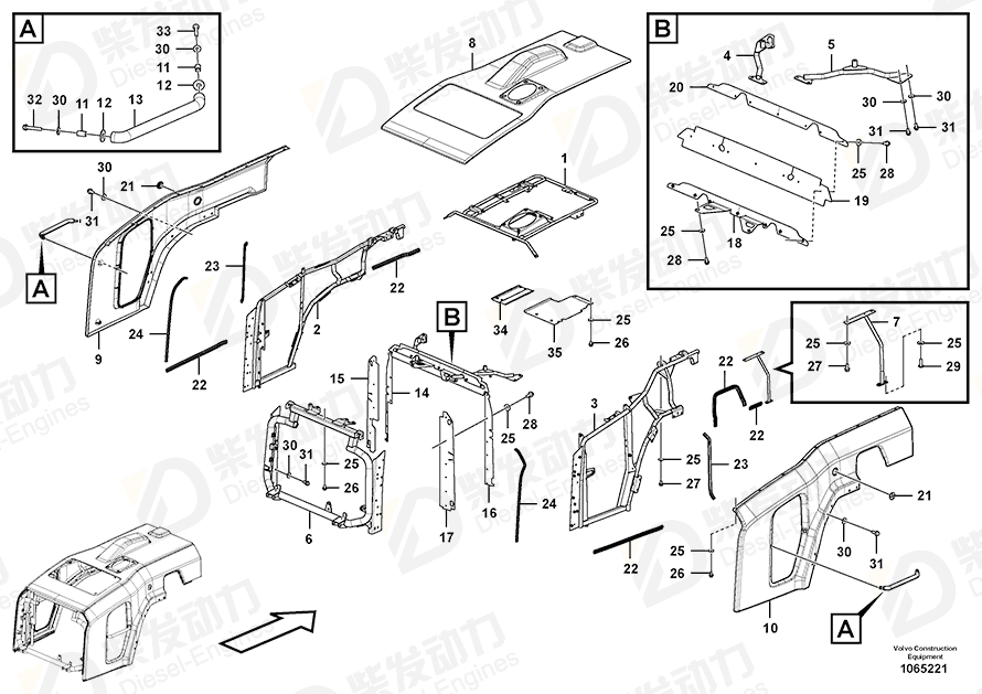 VOLVO Screw 11194745 Drawing