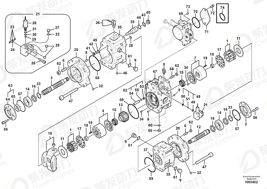 VOLVO Spacer 14550444 Drawing
