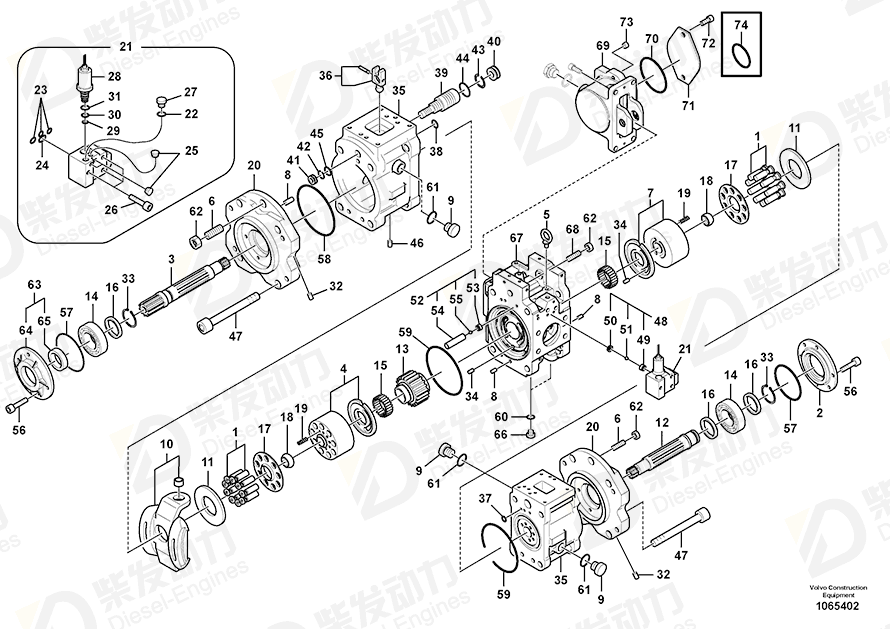VOLVO Valve 14574286 Drawing