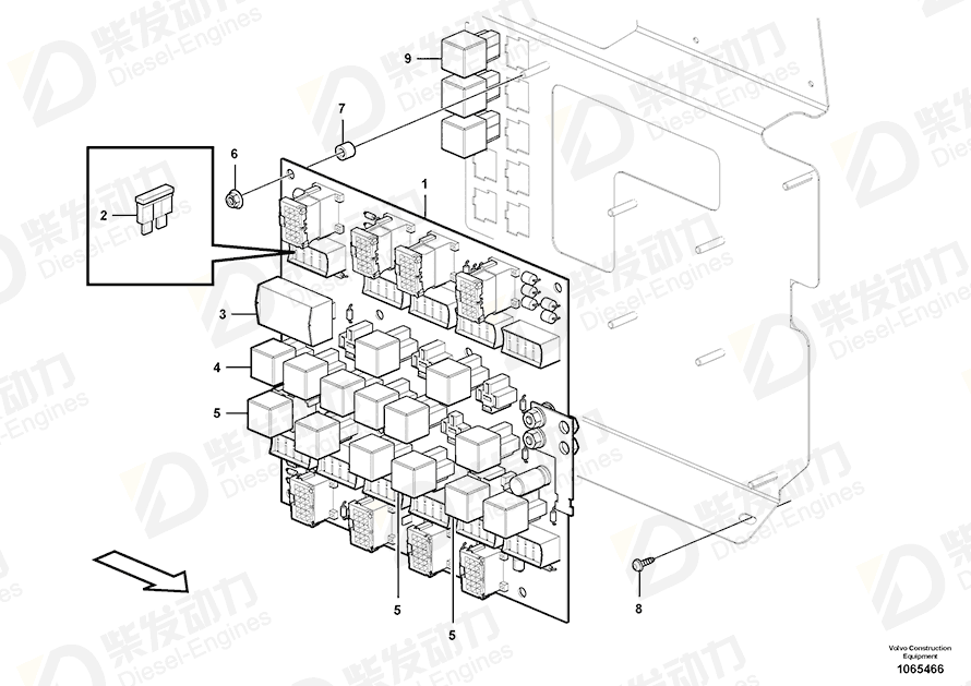 VOLVO Circuit board 15158608 Drawing