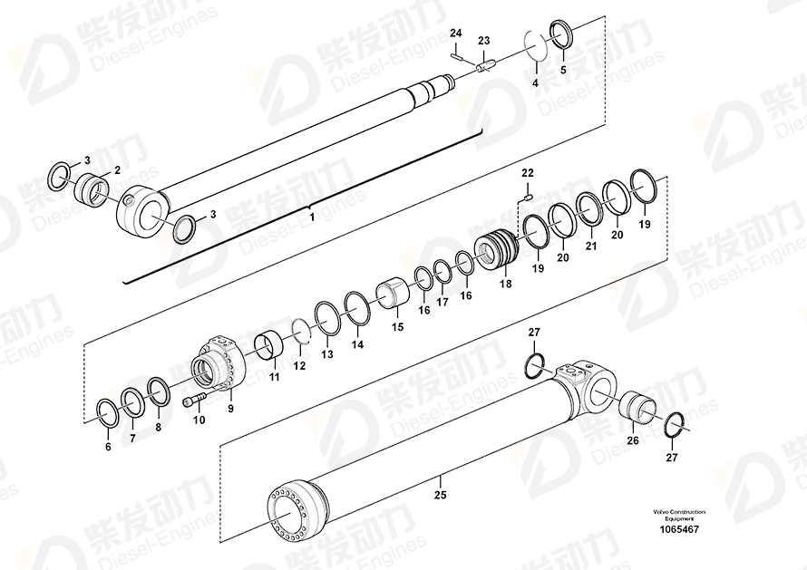 VOLVO Head 14634864 Drawing