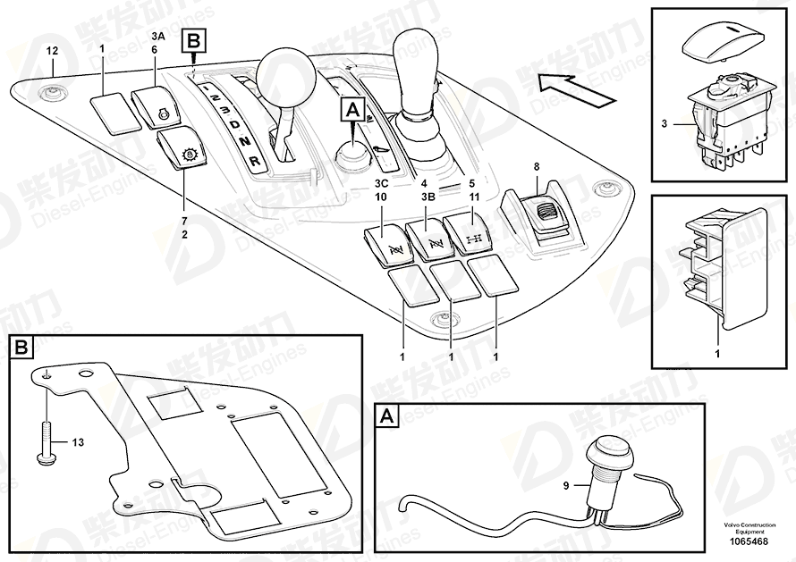 VOLVO Rocker arm 15120622 Drawing VOLVO Rocker arm 15120622 Drawing