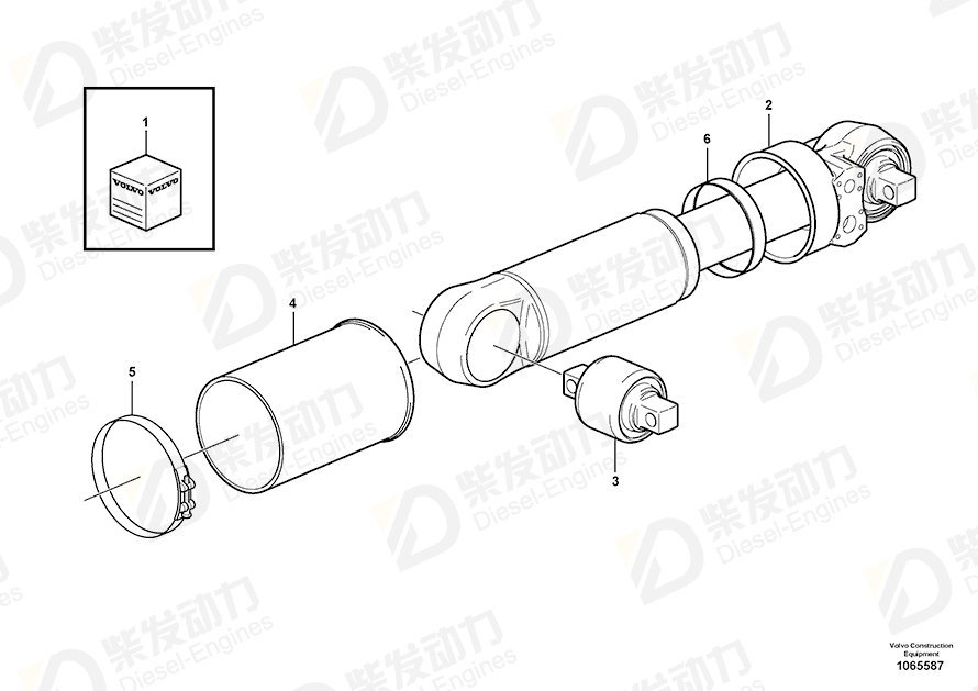 VOLVO Cover 15105343 Drawing