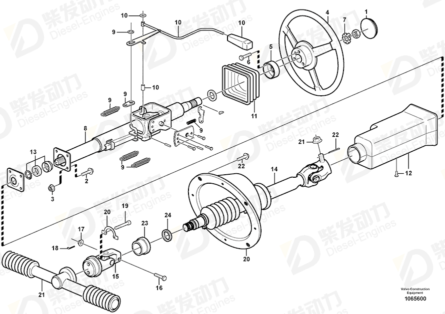 VOLVO Split Pin 13907835 Drawing