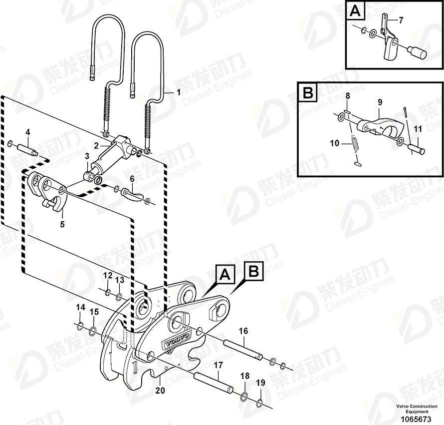 VOLVO Retaining ring 951078 Drawing VOLVO Retaining ring 951078 Drawing