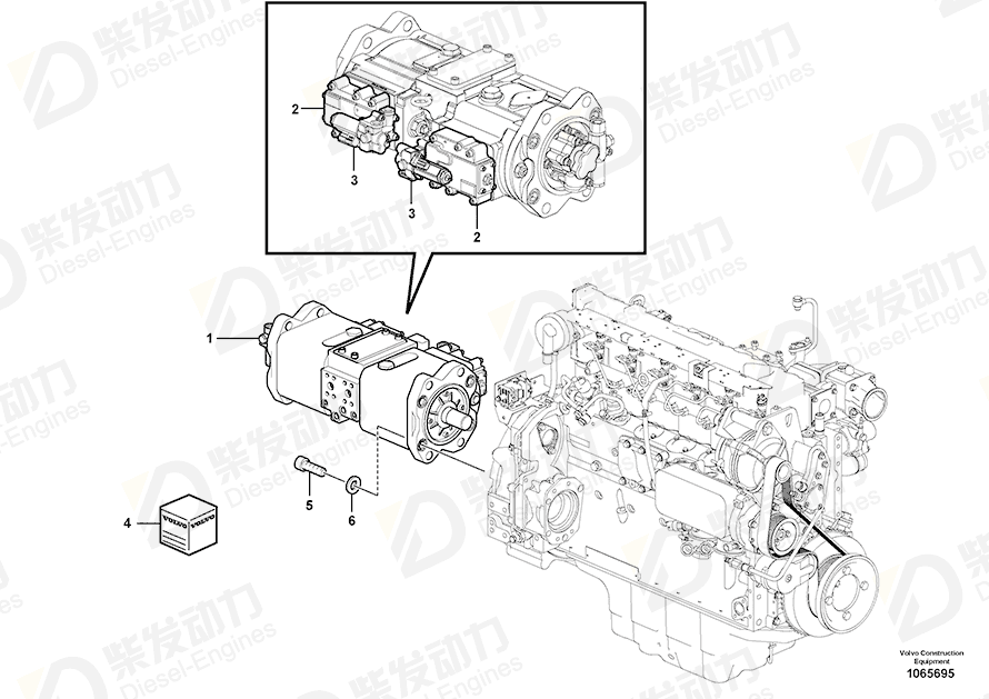 VOLVO Sealing 14596393 Drawing