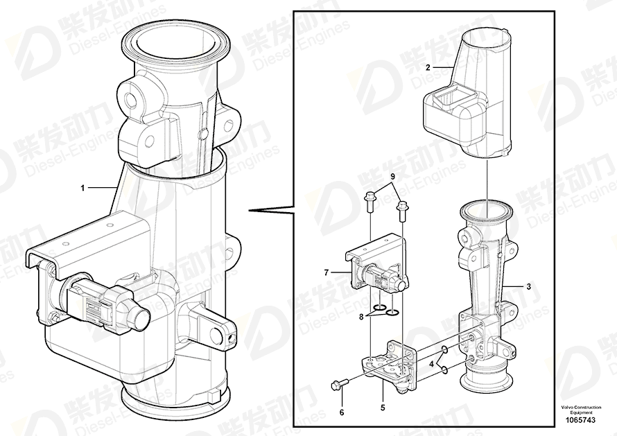 VOLVO Pressure sensor 21713917 Drawing VOLVO Pressure sensor 21713917 Drawing