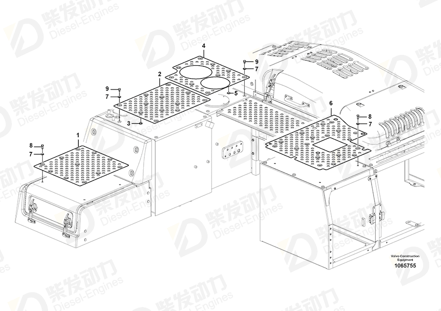 VOLVO Slip protection 14591837 Drawing
