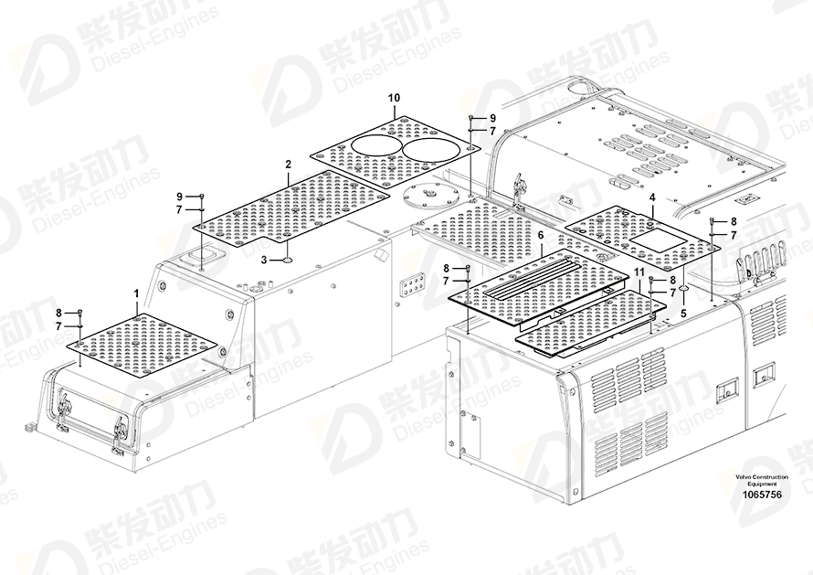VOLVO Slip Protection 14609887 Drawing