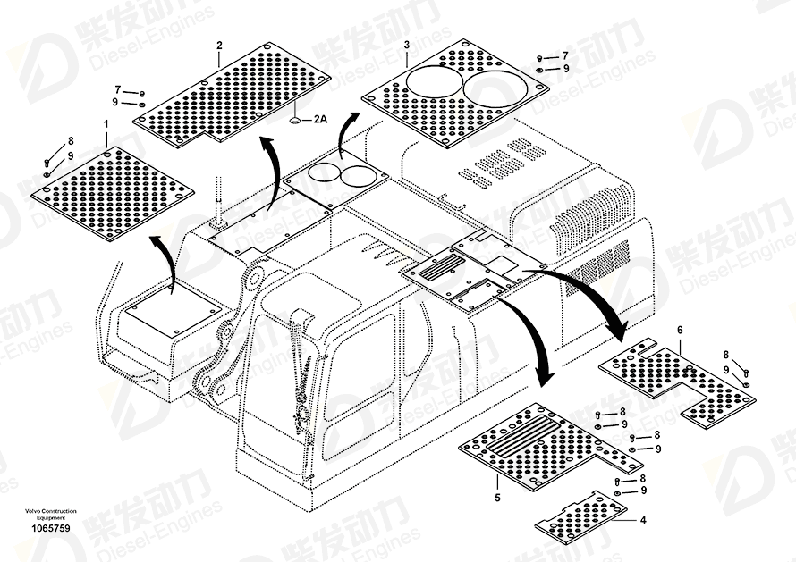 VOLVO Slip protection 14546233 Drawing