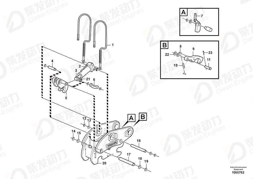 VOLVO Cotter Pin 13907875 Drawing