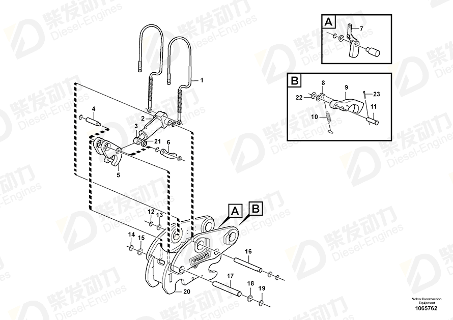 VOLVO Cotter Pin 13907875 Drawing VOLVO Cotter Pin 13907875 Drawing