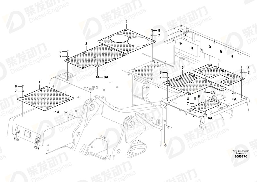VOLVO Slip protection 14557761 Drawing VOLVO Slip protection 14557761 Drawing