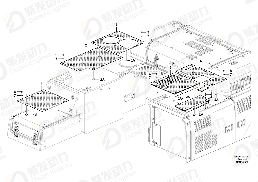 VOLVO Slip protection 14591681 Drawing