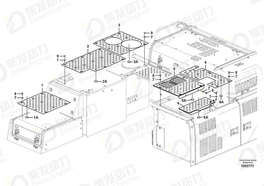 VOLVO Slip protection 14592644 Drawing VOLVO Slip protection 14592644 Drawing