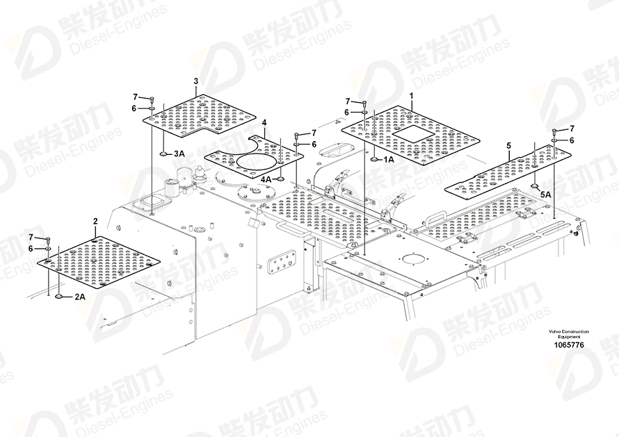VOLVO Slip protection 14537074 Drawing VOLVO Slip protection 14537074 Drawing
