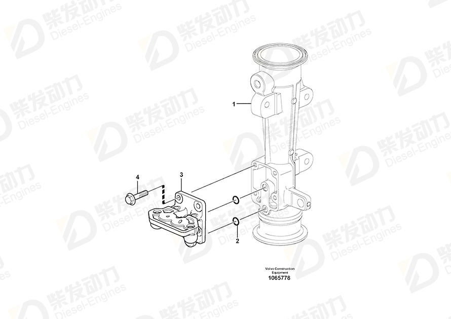 VOLVO Bracket 21800139 Drawing