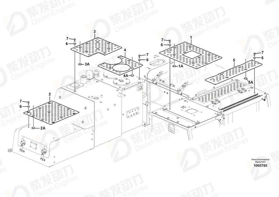 VOLVO Slip protection 14555078 Drawing