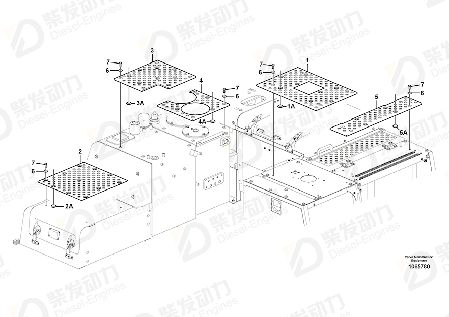 VOLVO Slip protection 14590374 Drawing