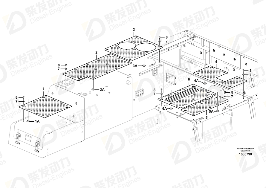 VOLVO Slip Protection 14586923 Drawing