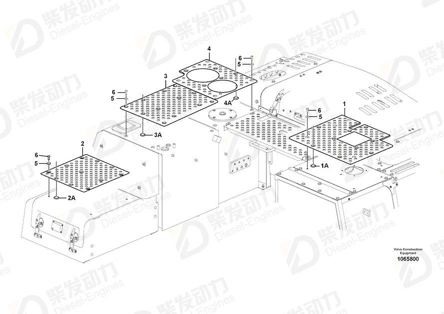 VOLVO Slip protection 14591903 Drawing