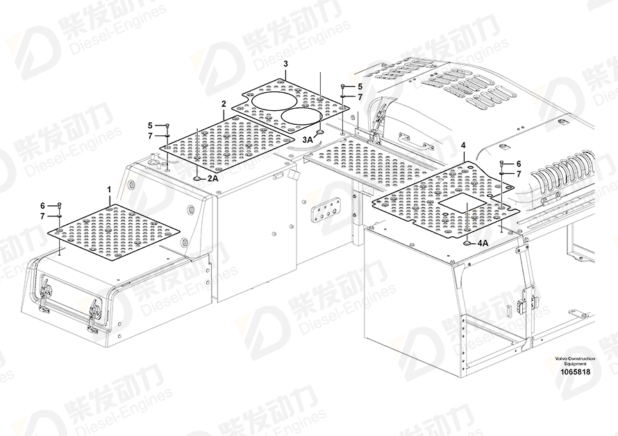 VOLVO Slip protection 14591842 Drawing