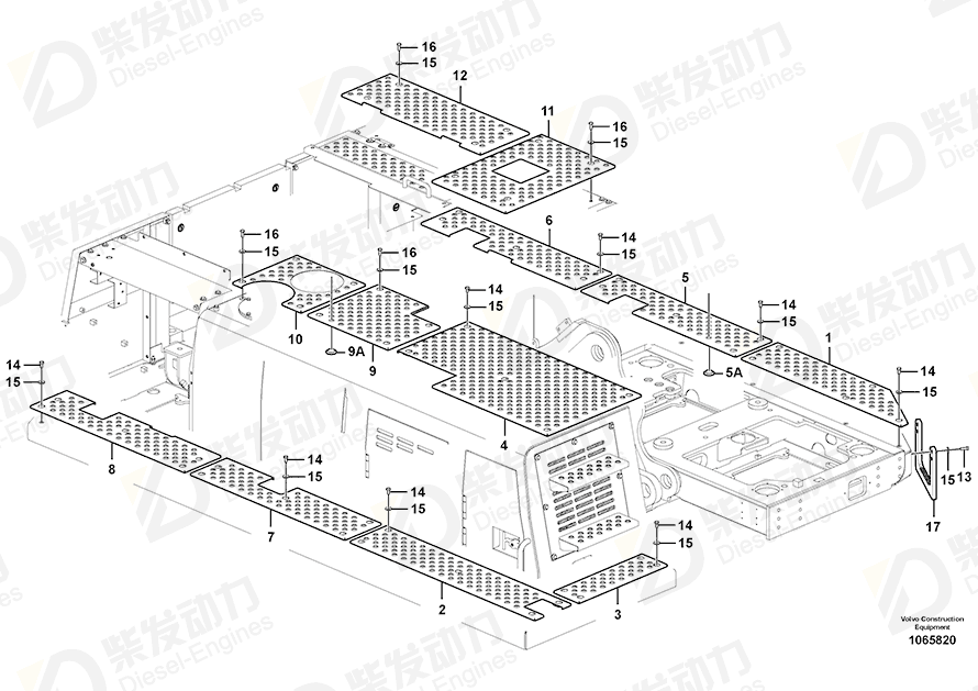VOLVO Slip protection 14532202 Drawing VOLVO Slip protection 14532202 Drawing