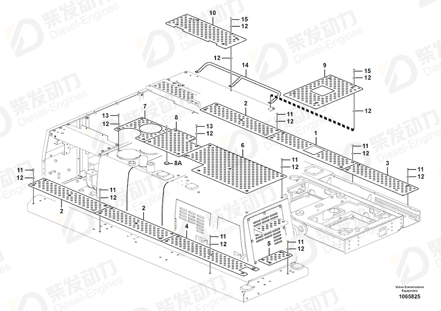 VOLVO Slip protection 14595791 Drawing VOLVO Slip protection 14595791 Drawing