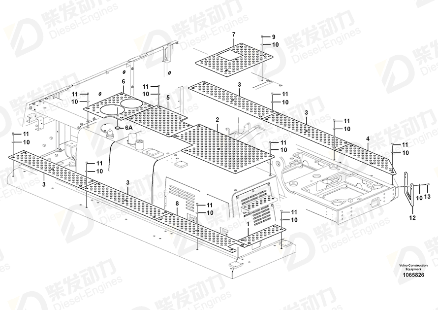 VOLVO Slip protection 14595746 Drawing