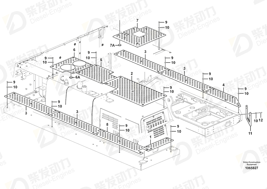 VOLVO Slip protection 14595524 Drawing