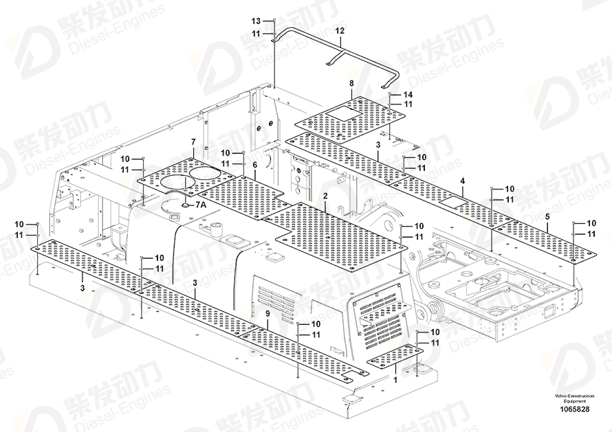 VOLVO Slip protection 14595744 Drawing