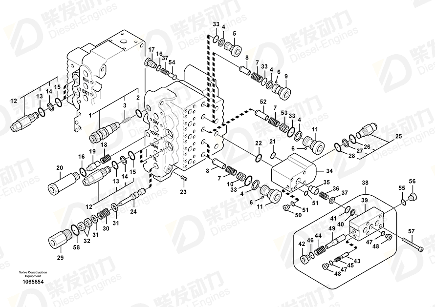 VOLVO Throttle sleeve 14510988 Drawing VOLVO Throttle sleeve 14510988 Drawing
