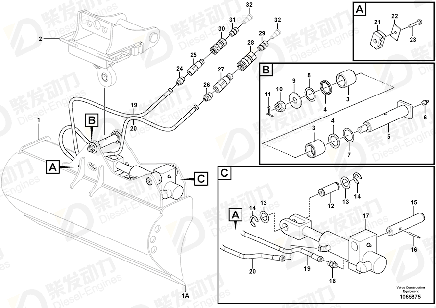 VOLVO Flange screw 948217 Drawing